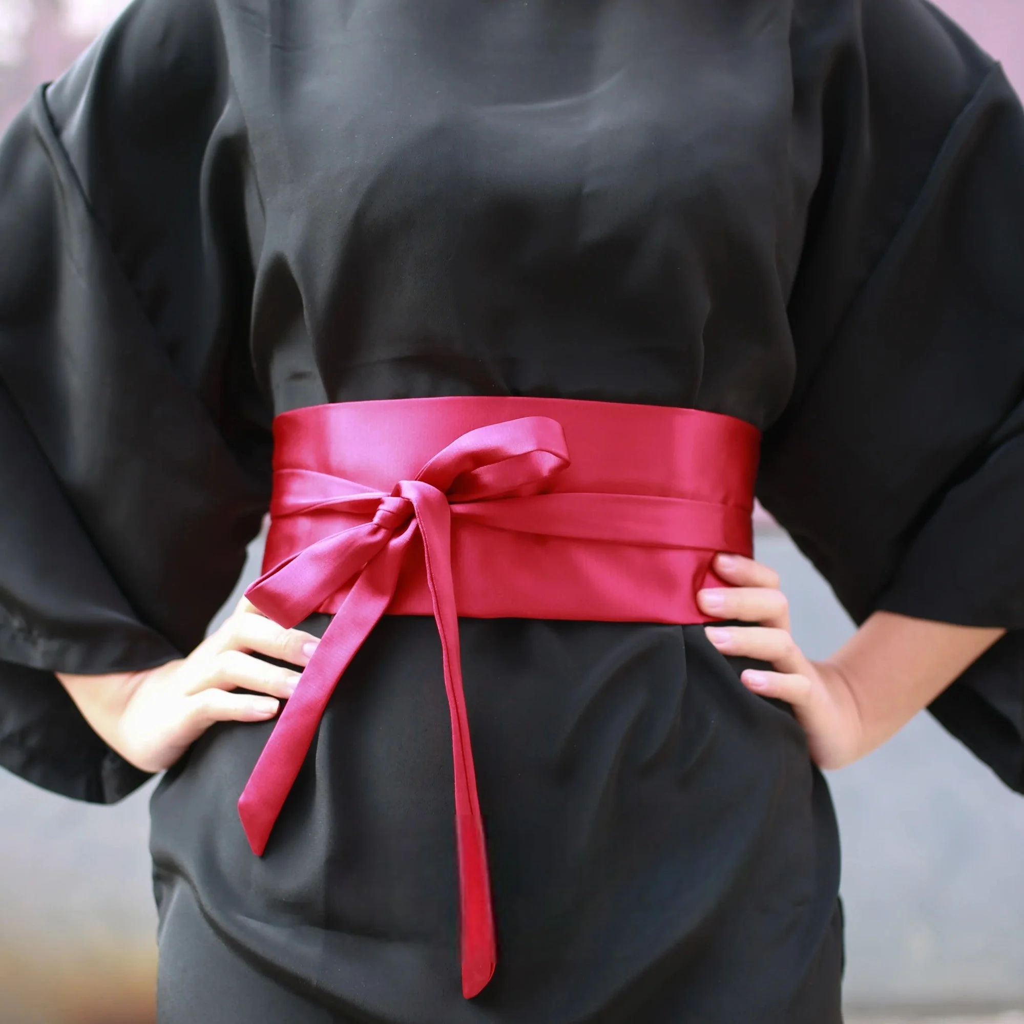 Ceinture japonaise rouge – Image 4