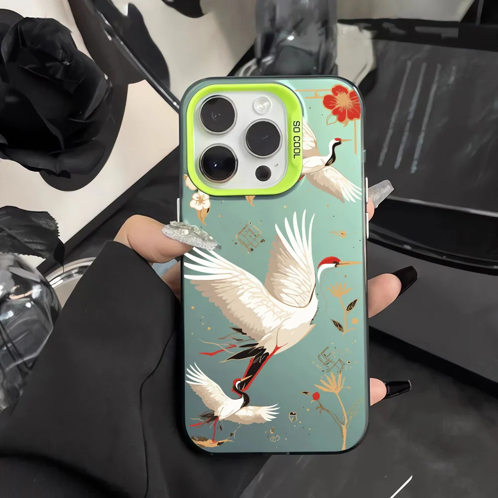Coque de téléphone japonaise iPhone Grues – Image 3