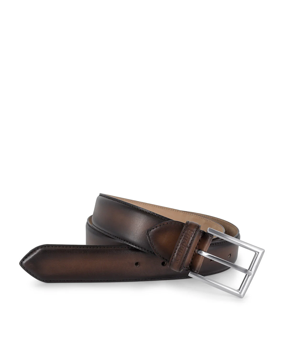 Ceinture Cuir Marron Patiné (nouveau modèle)