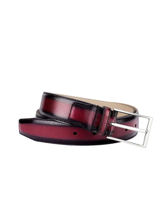 Ceinture ANTICA Bordeaux Patiné – Image 2